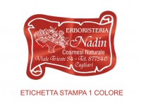 Etichette adesive per erboristeria, cosmetica, cosmesi (mm 45X33)  (cod.1M )